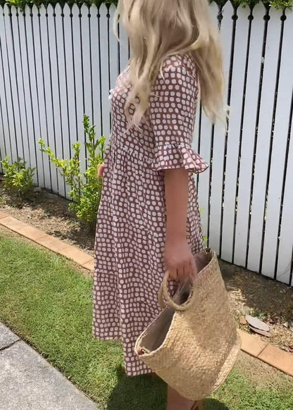 CM | Vestido midi de manga corta