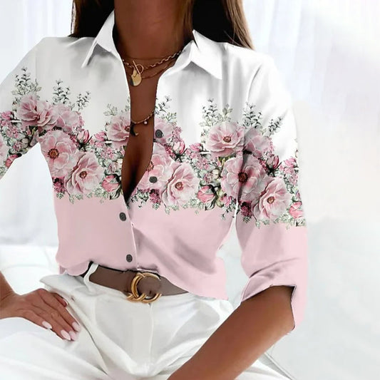 CM | Blusa casual con estampado floral