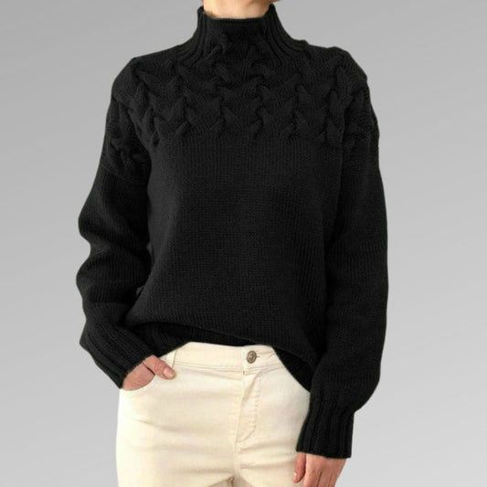 CM | Anya™ Elegante y cálido jersey de cuello alto