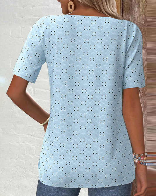 CM | Blusa Casual Unicolor Fruncida