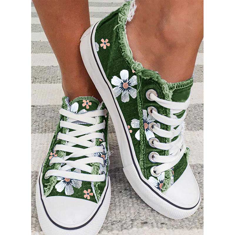 CM | Zapatillas con estampado floral