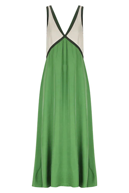 CM | Vestido maxi ligero con escote en V
