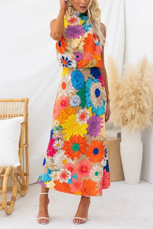 CM | Liora maxi vestido con estampado floral