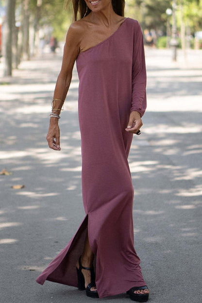 CM | Maxi Vestido con Hombros al Descubierto de Side To Side