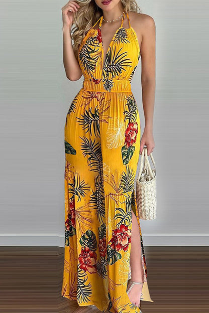 CM | Casual Simplicity Print Monos con tirantes sueltos (6 colores)