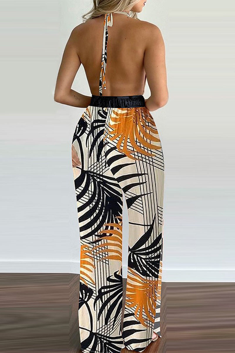 CM | Casual Simplicity Print Monos con tirantes sueltos (6 colores)