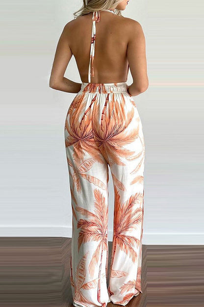 CM | Casual Simplicity Print Monos con tirantes sueltos (6 colores)