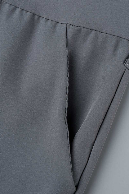 CM | Casual Diario Sólido Frenillo con Cinturón Cuello vuelto Regular Jumpsuits(10 Colours)