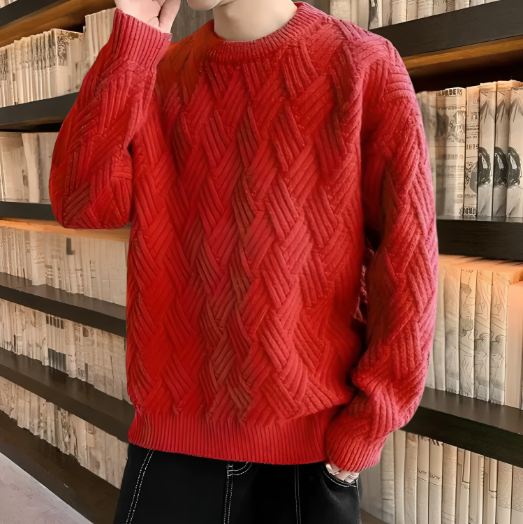 CM | Cálido y elegante jersey de punto para hombre