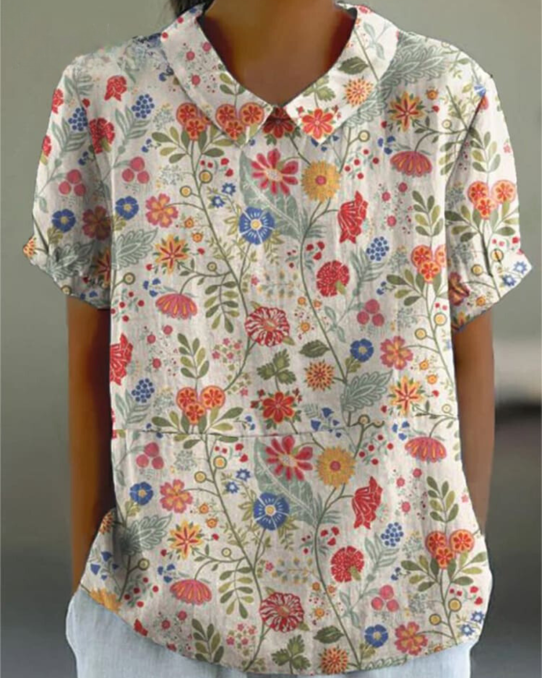 CM | Blusa casual con estampado floral