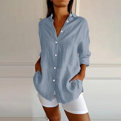 CM | Auberis - Blusa de algodón de alta calidad