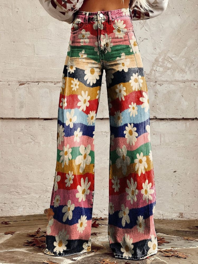 CM | Pantalones estampados chic para mujer