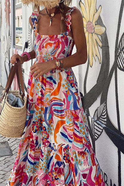 CM | Sling Swing Piso Limpie Vestido Playa Vestido Largo