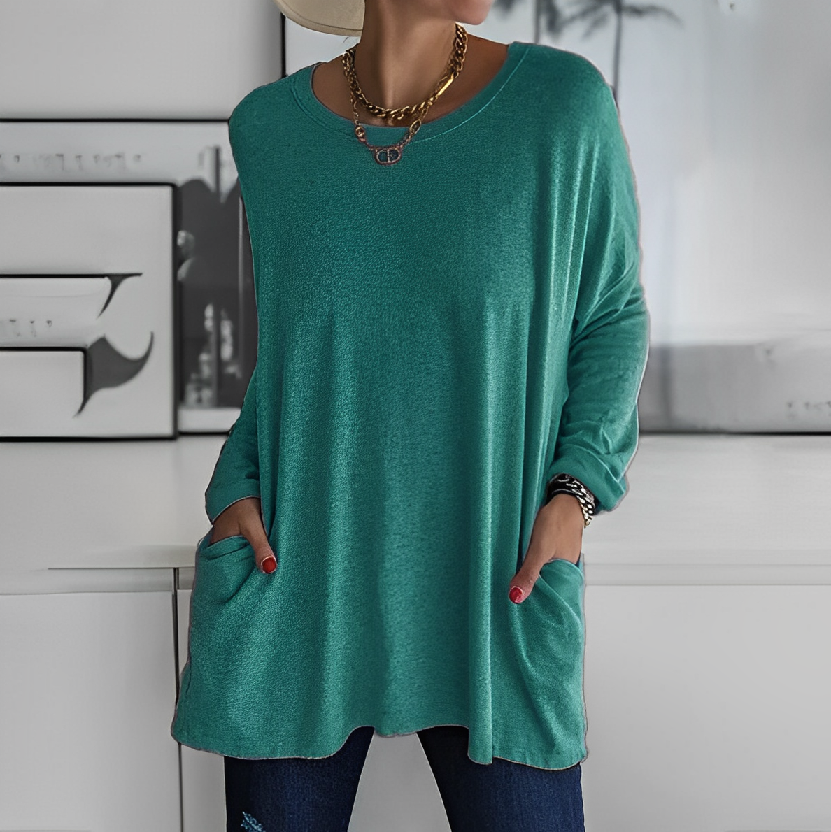 CM | Airy blusa de verano hecha de artesanía de alta calidad