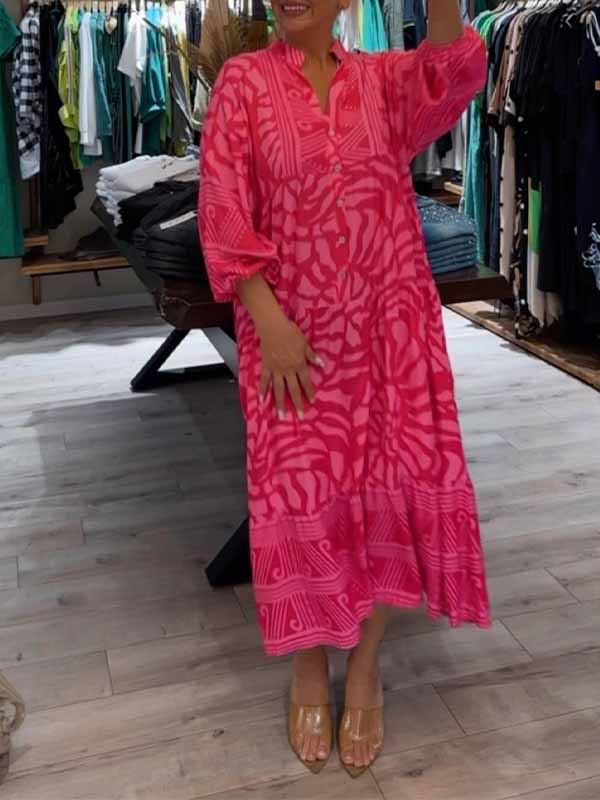 CM | Vestido midi sin esfuerzo con escote en V