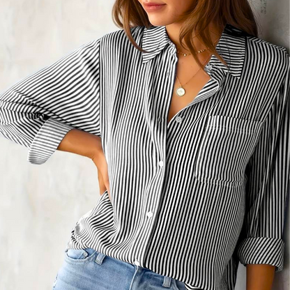 CM | blusa casual a rayas para mujer