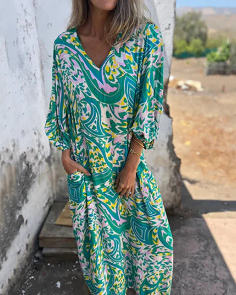 CM | Bohème maxi vestido