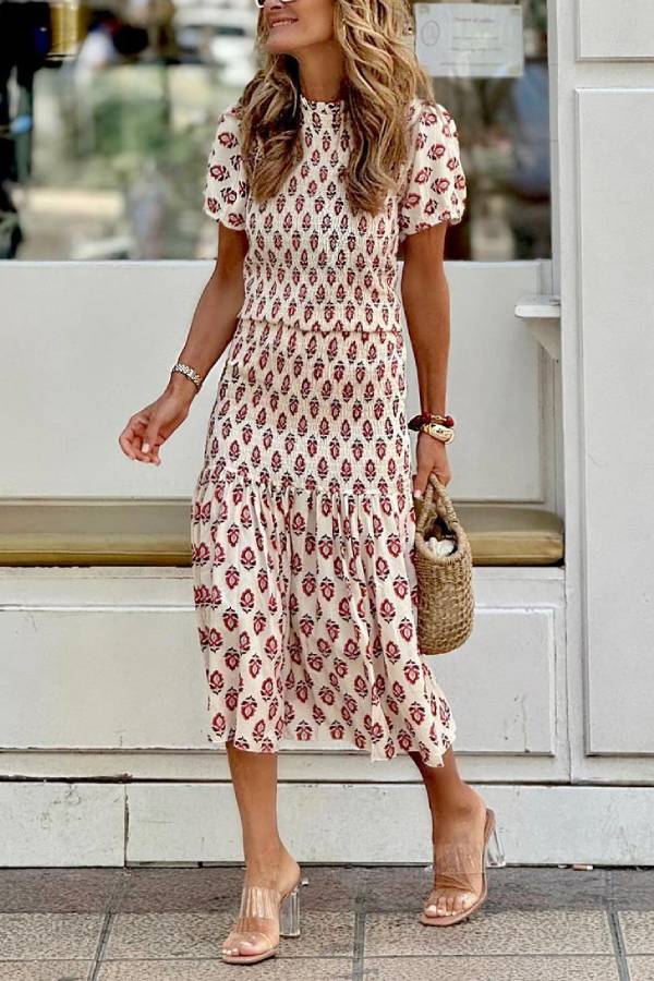 CM | Astrid maxi vestido nido de abeja