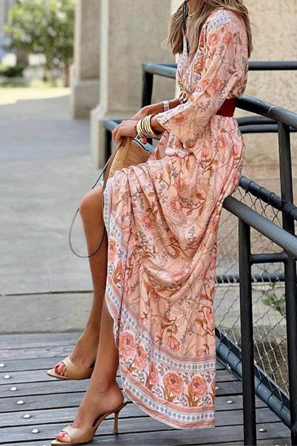 CM | Maxi Vestido Bohemio Estampado Floral