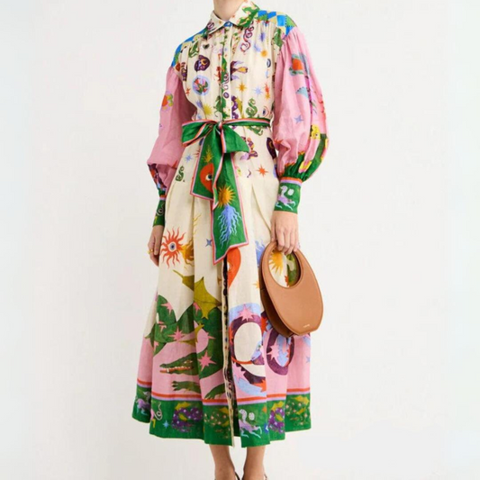 CM | llamativo y único vestido largo de mujer