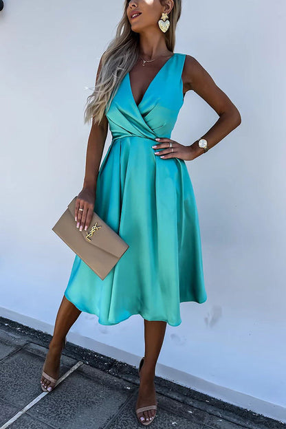CM | Vestido midi de satén Hold You In My Memory