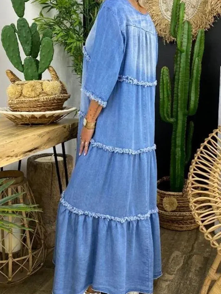 CM | Maxi vestido con escote en V