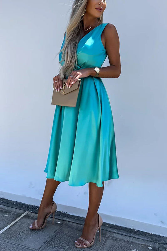CM | Vestido midi de satén Hold You In My Memory