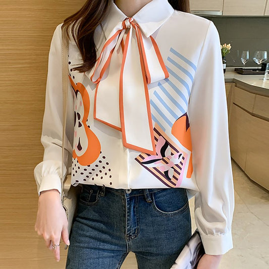 CM | Blusa casual de gasa para mujer