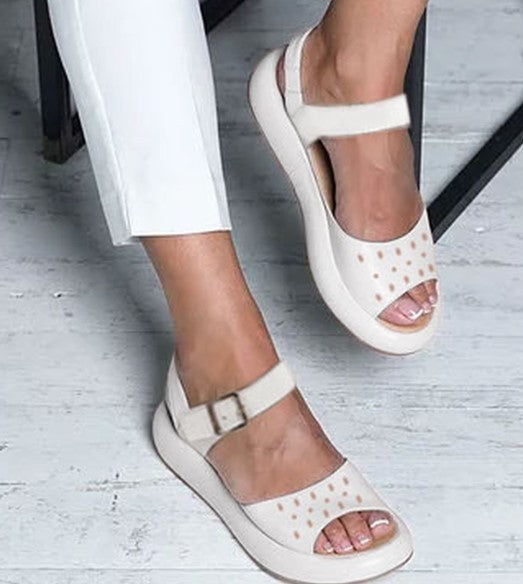 CM | Sandalias abiertas con tira ajustable