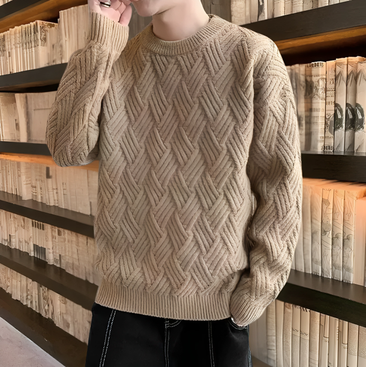 CM | Cálido y elegante jersey de punto para hombre