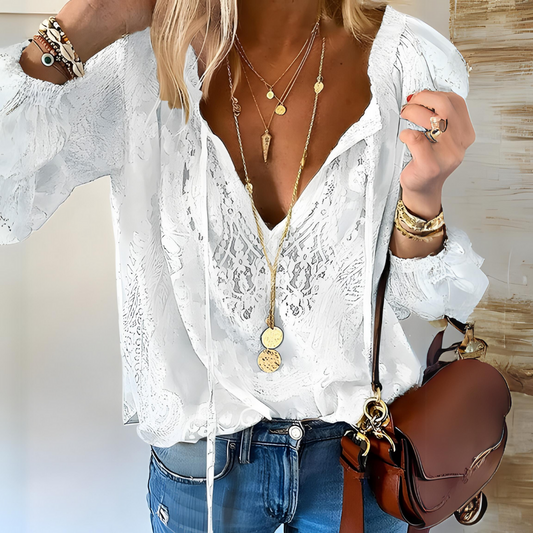 CM | Blusa boho de ganchillo para mujer