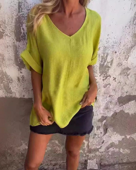 CM | BLUSA CASUAL FLUIDA (COMPRA 1, LLÉVATE 1 GRATIS)