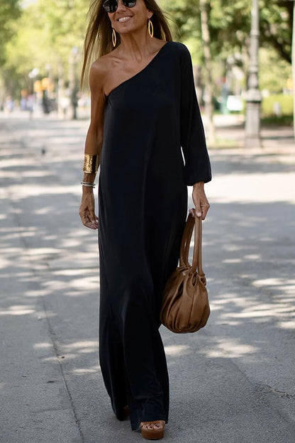 CM | Maxi Vestido con Hombros al Descubierto de Side To Side