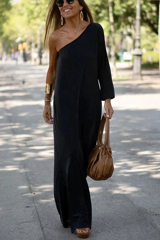 CM | Maxi vestido con un hombro