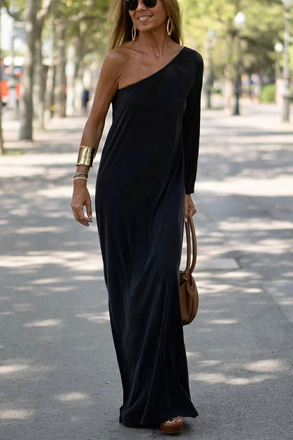 CM | Maxi Vestido con Hombros al Descubierto de Side To Side
