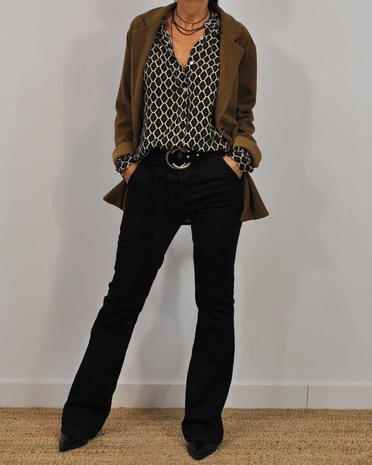 CM | blusa casual con cuello en V
