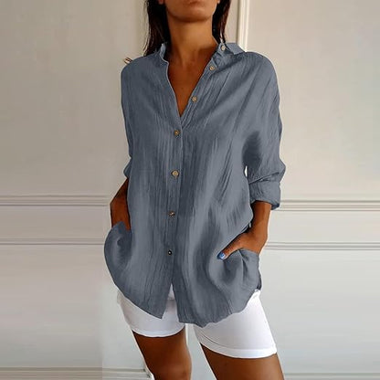 CM | Auberis - Blusa de algodón de alta calidad