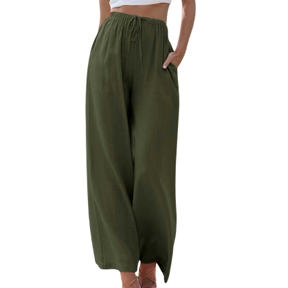 CM | Pantalones de cintura alta y pernera ancha