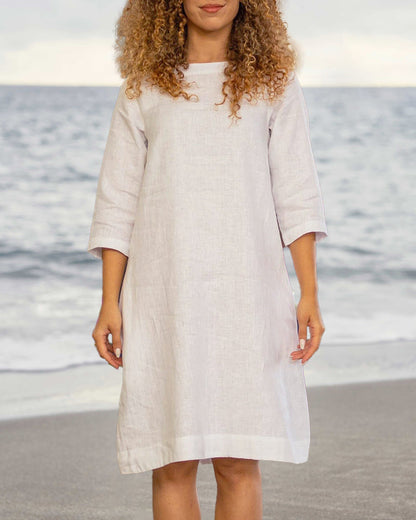 CM | Vestido manga 3/4 holgado mini vestido