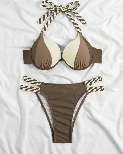 CM | Bikini bicolor moderno y elegante