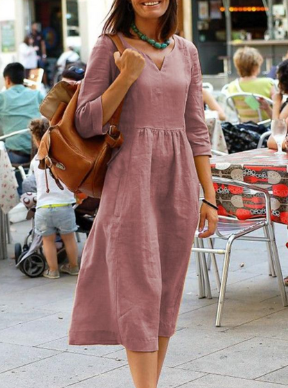 CM | elegante vestido midi para mujer