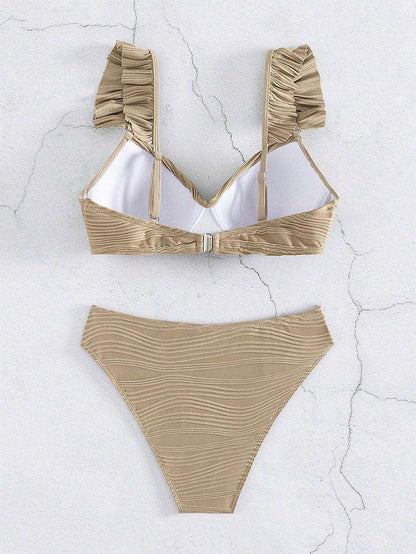 CM | Bikini de mujer con volantes en 2 colores S-XL