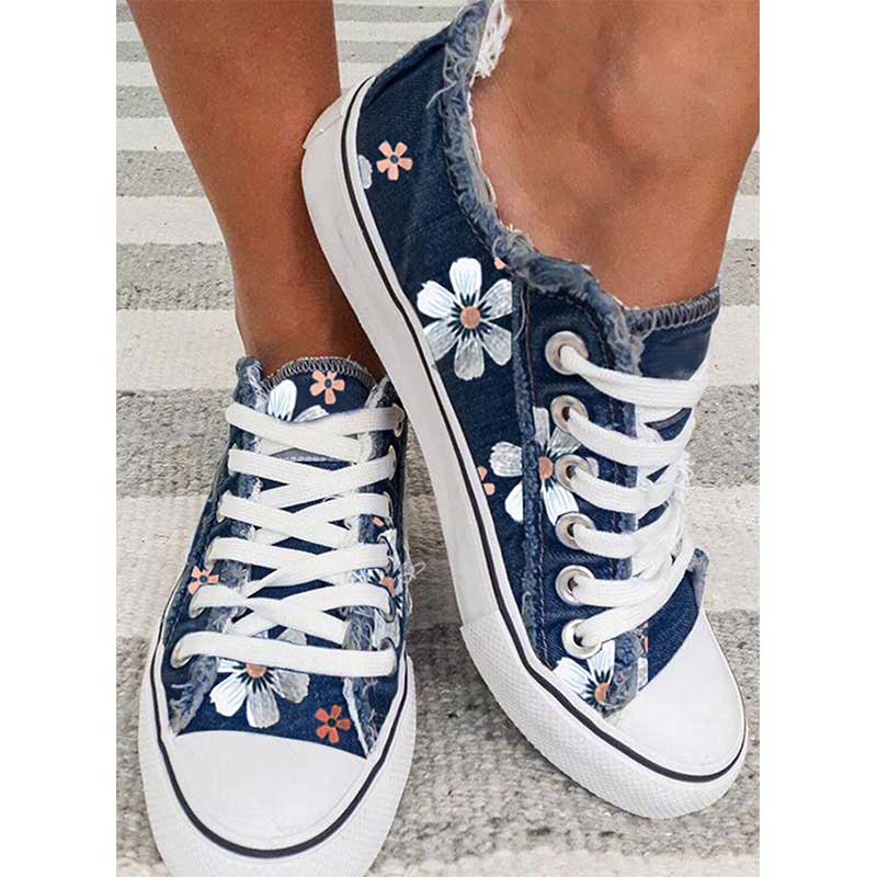 CM | Zapatillas con estampado floral