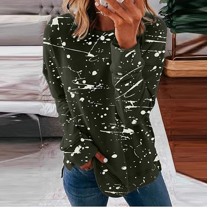 CM | Blusa casual de moda con estampado batik