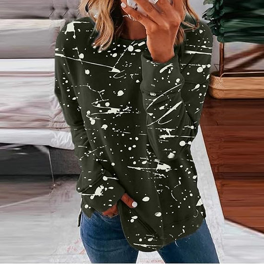 CM | Blusa casual de moda con estampado batik