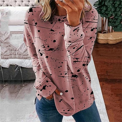 CM | Blusa casual de moda con estampado batik