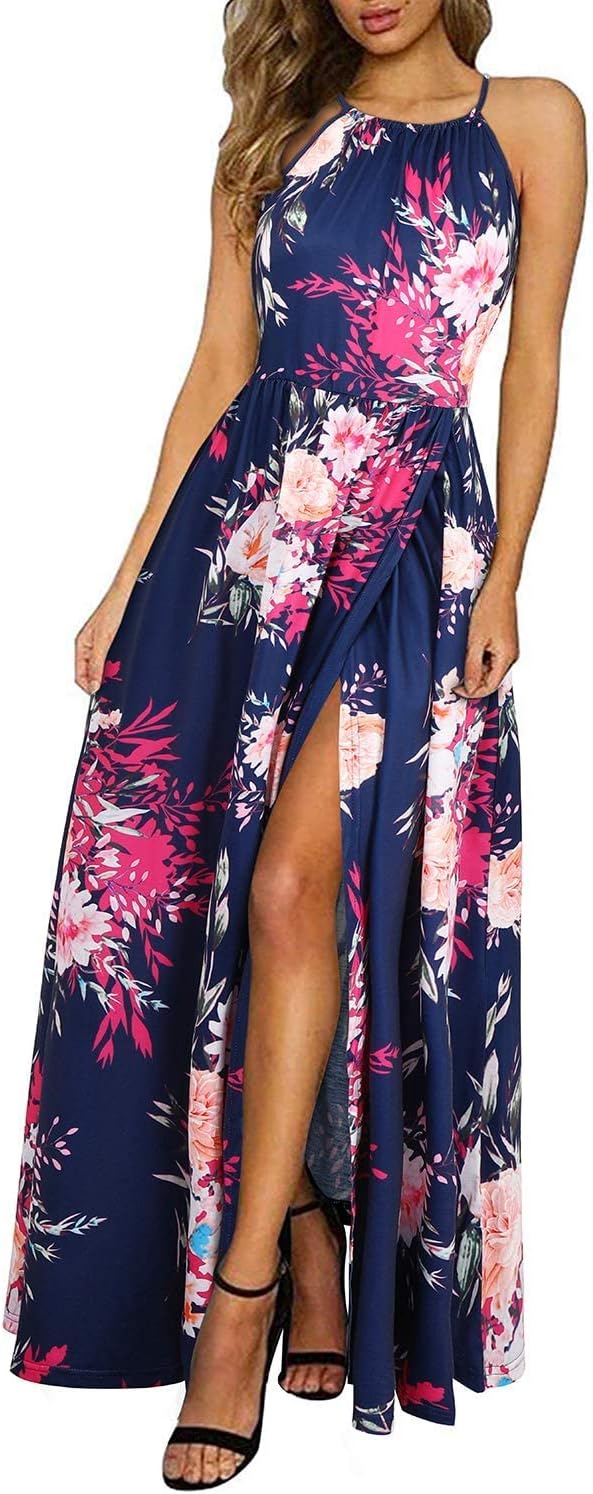 CM | maxi vestido halter con abertura