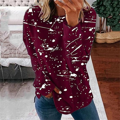 CM | Blusa casual de moda con estampado batik