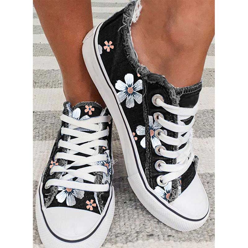 CM | Zapatillas con estampado floral