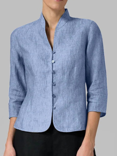 CM | Blusa con cuello alzado para mujer